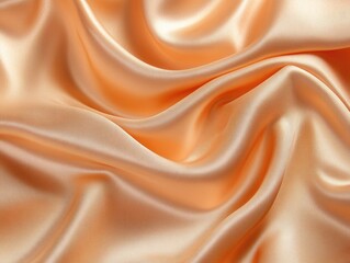Fototapeta premium Peach silk fabric drapes