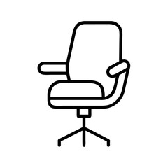 Office chair ergonomic desk chair computer chair swivel chair adjustable chair task chair modern chair icon on transparent background