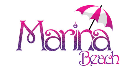 Marina beach vector text effect Tamilnadu marina beach typography png 
