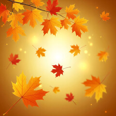 Thanksgiving Autumn Leaves Background