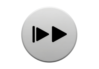 Fast forward button interface isolated PNG with Transparent Background