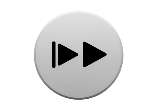 Fast forward button interface isolated PNG with Transparent Background