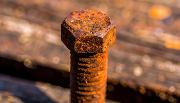 Rusty bolt head close-up (1)