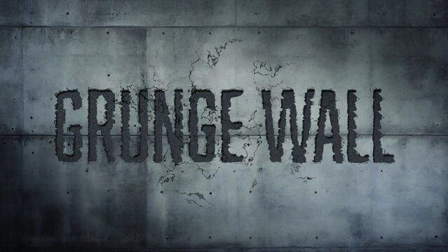 Heavy Concrete Text Breaking Cracking Title Intro 