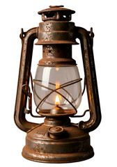 Old Rusty Kerosene Lantern: A Symbol of Warmth and Nostalgia