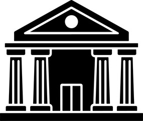 ancient greek column isolated