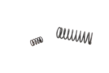 metal springs isolated on transparent background