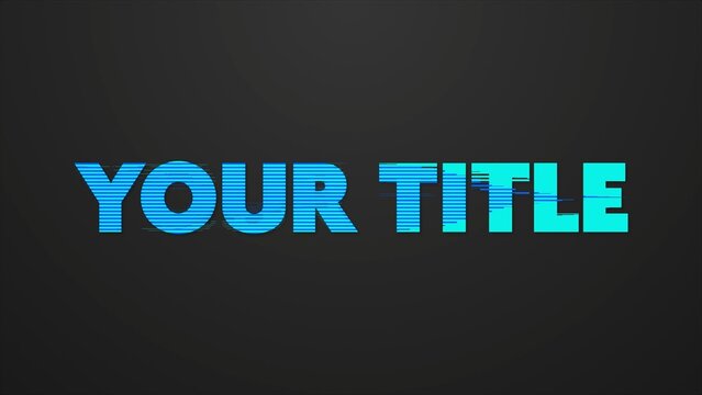 Split Open Text Color Change Title Intro