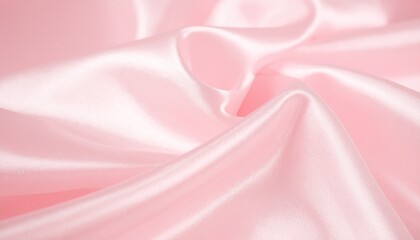 light pink satin fabric with folds photography