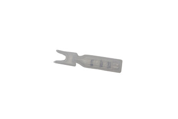 plastic medicine vial isolated on transparent