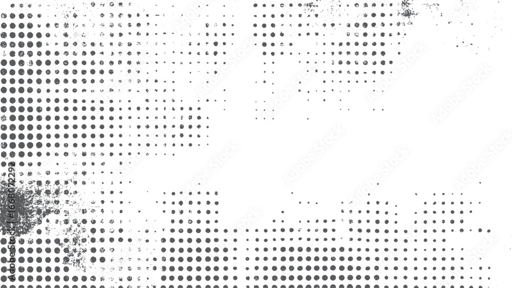 Aufkleber abstract halftone background. grunge dotted texture pattern. distressed pixel surface design for cre