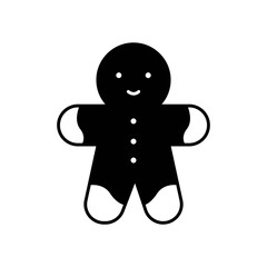 Gingerbread Cookie Fill Icon: Dessert and Holiday Food