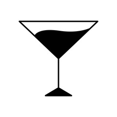 Glass Drinkware Fill Icon: Kitchenware and Beverage