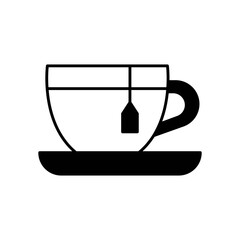 Tea Hot Drink Fill Icon: Beverage and Morning Drink