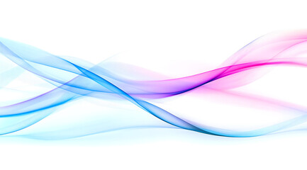 Naklejka premium Smooth light blue and magenta abstract wave design for technology and corporate communication backgrounds