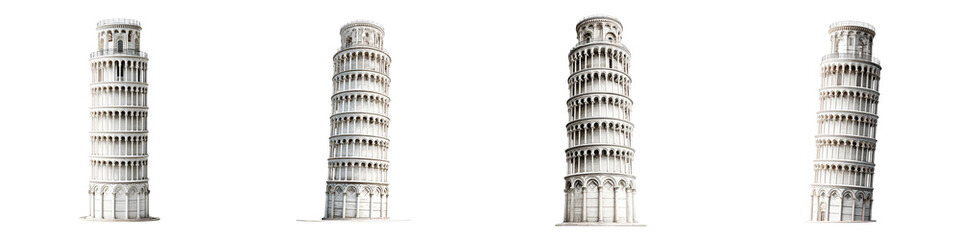 Leaning Tower of Pisa Art Set - Italian Landmark