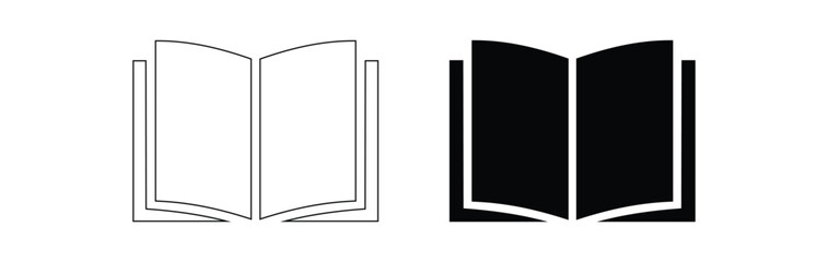 Book icon set. Simple book symbol. Vector eps 10
