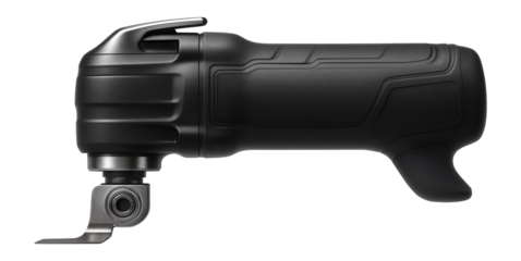 Oscillating tool with a quick-release lever for fast accessory changes.