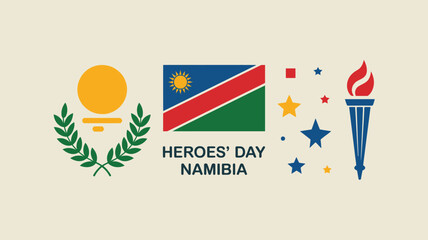 National Holiday Celebration Flag Design