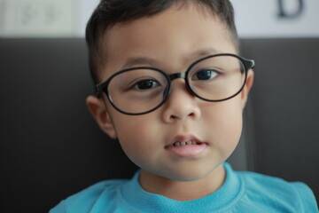 boy with glasses
