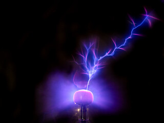 プラズマボールの放電
