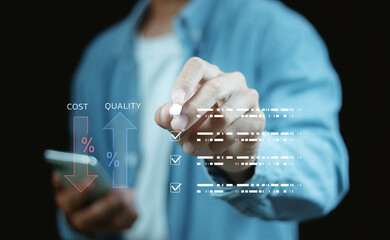 Cost and quality control, Control Quality and cost optimization for products or services to improve...