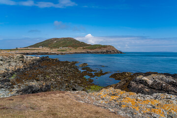 Fototapeta premium Views around Bardsey Island , Llyn Peninsula , North Wales , Uk