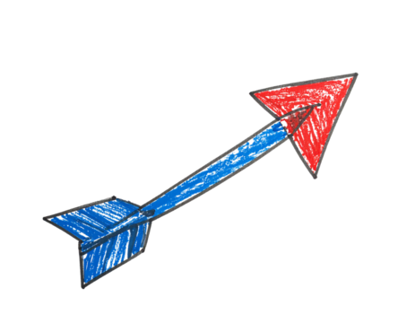 Arrow, hand-drawn, red, blue, isolated, white, background, sketch, illustration, symbol, direction, pointer, line, art, graphic, design, creative, simple, minimal, bold, colorful, playful, shape, guid - Powered by Adobe