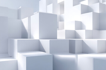 Modern geometric shapes create a stunning abstract background for professional designs, conveying simplicity and sophistication for business and creative projects