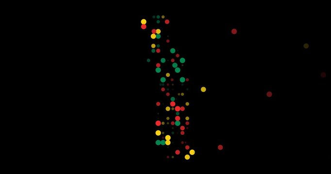 Abstract Generative Motion Video Of Togo Map