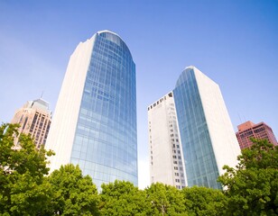 Obraz premium City skyline with modern buildings