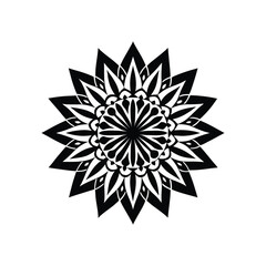 abstract vector snowflake