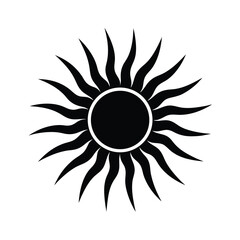 abstract sun icon