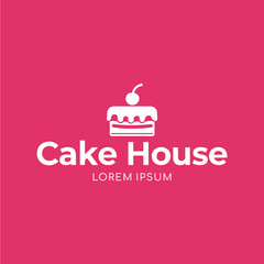 Cake House Logo Sweet Treats and Cherry Delight