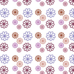 Delicate floral pattern with pastel hues