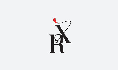 RX, XR, R , X , Abstract Letters Logo Monogram	