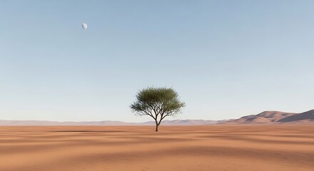 lonely tree in the desert