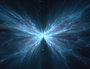 Cosmic butterfly wings burst forth