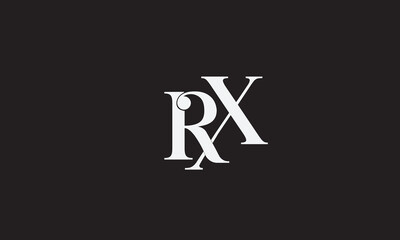 RX, XR, R , X , Abstract Letters Logo Monogram	