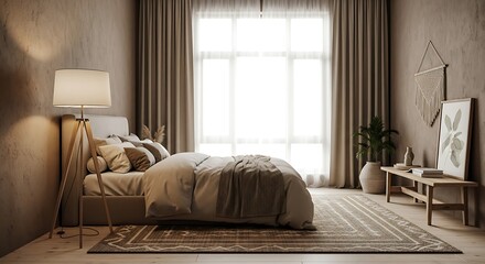 Fototapeta premium interior of a bedroom