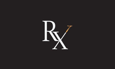 RX, XR, R , X , Abstract Letters Logo Monogram	
