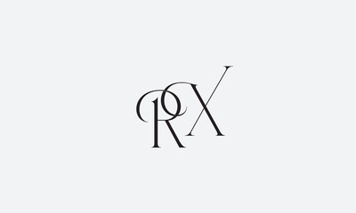 RX, XR, R , X , Abstract Letters Logo Monogram	