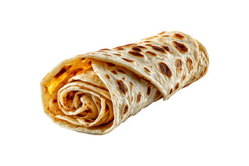 Soft Tortilla Wrap Bread, isolated on transparent background, PNG