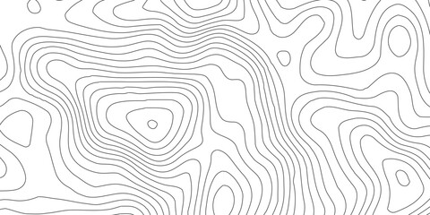 Line pattern seamless map topography background.Topography map art curve drawing. vector illustration. Contour maps. illustration, Topo contour map design,