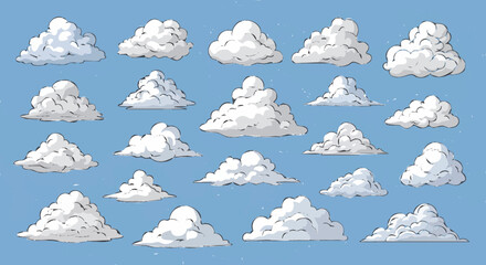 seamless pattern with clouds