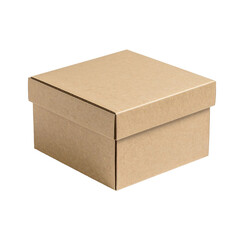 Compact brown paperboard box for retail shipping