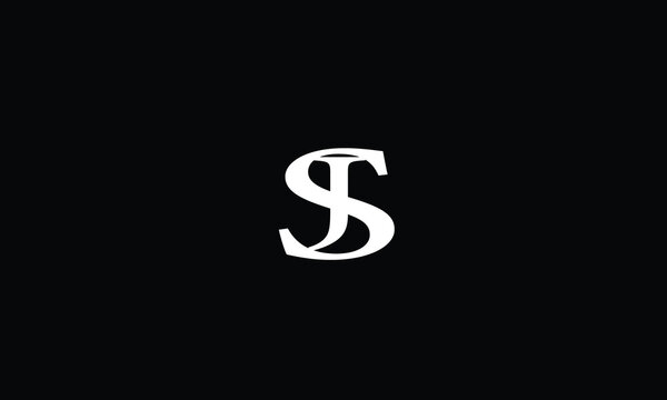 SJ, JS, S ,J Abstract Letter Logo Monogram