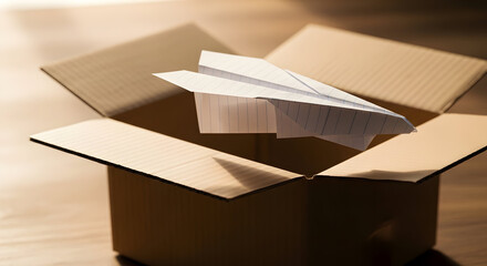 Paper Airplane in a Box: Dreams of Flight.