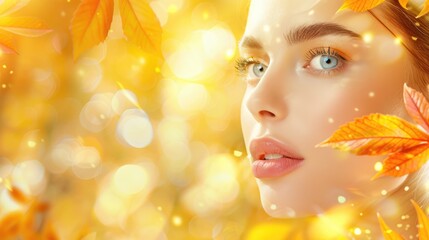 An abstract celebration of the autumn season. A vibrant and textural composition of changing leaves in shades of red, orange, and yellow, symbolizing the quiet beauty and rich palette of fall.