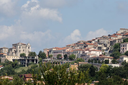Panoramic view of Arce village in Lazio, Italy